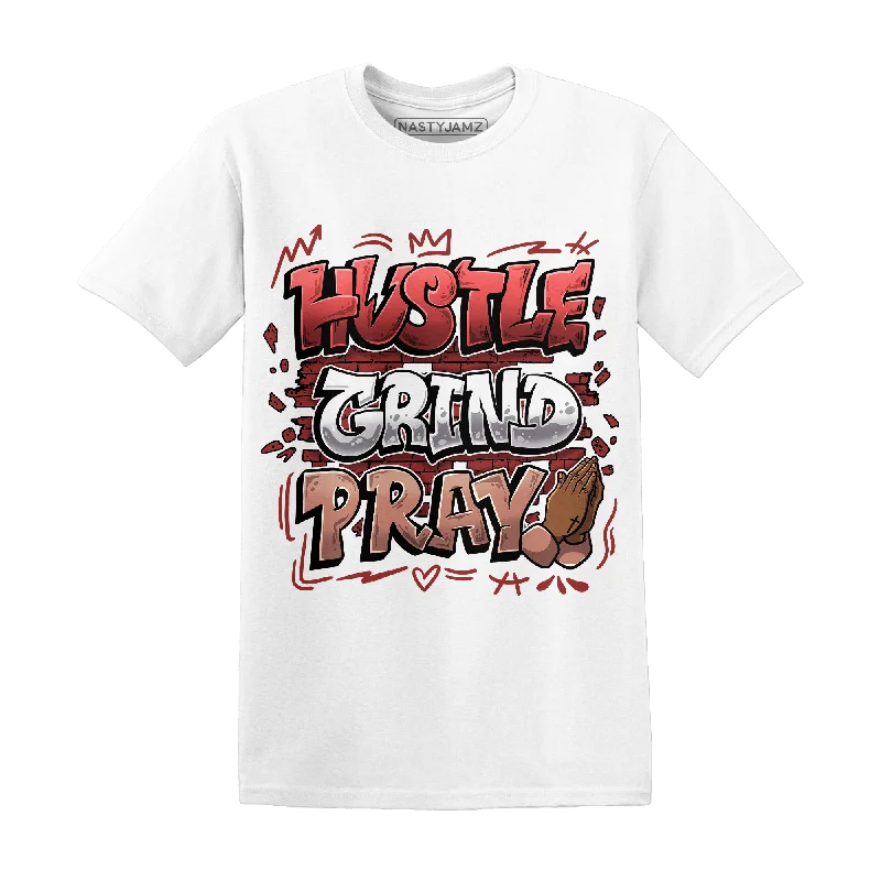 Chic and comfortable clothing for busy women   NastyJamz Dune Red 13s T Shirt Match Hustle Grind Pray