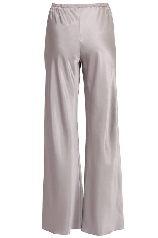 A perfect wardrobe for fashionable women   Bias Wide Leg Pant - Silver