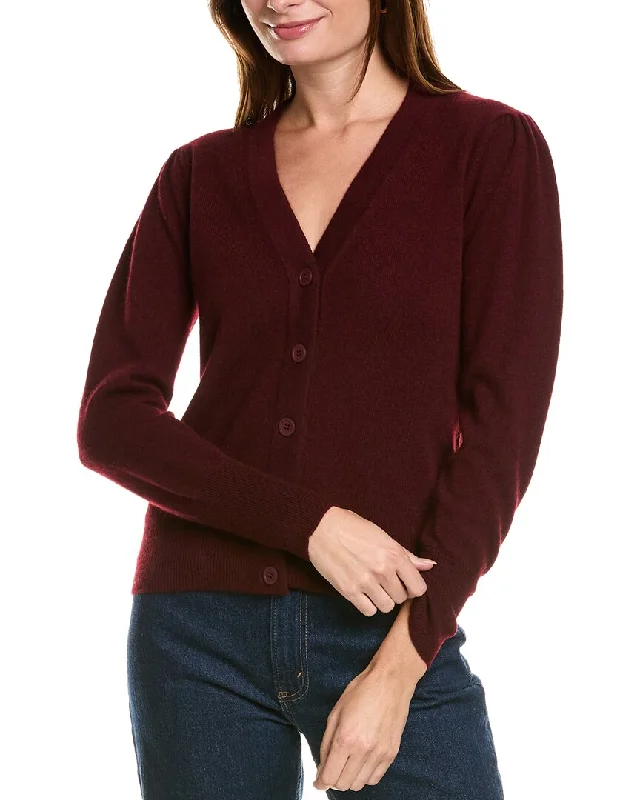 Step up your style with trendy women’s clothing   Forte Cashmere Buttoned Short Cashmere Cardigan