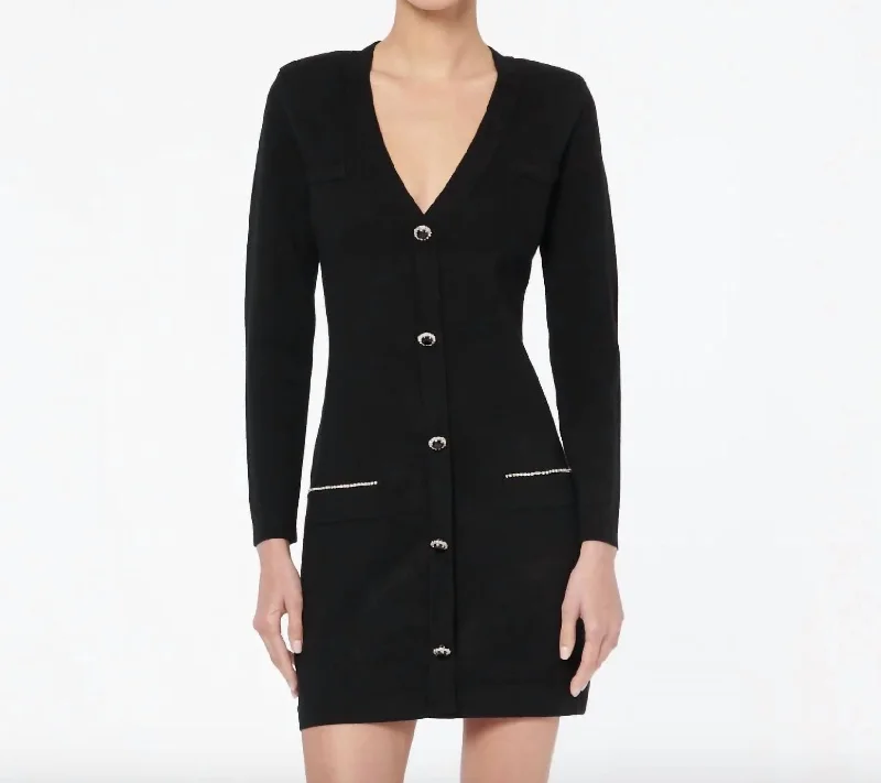 Trendsetting women’s clothing for fashion lovers   Marisa Sweater Dress In Black