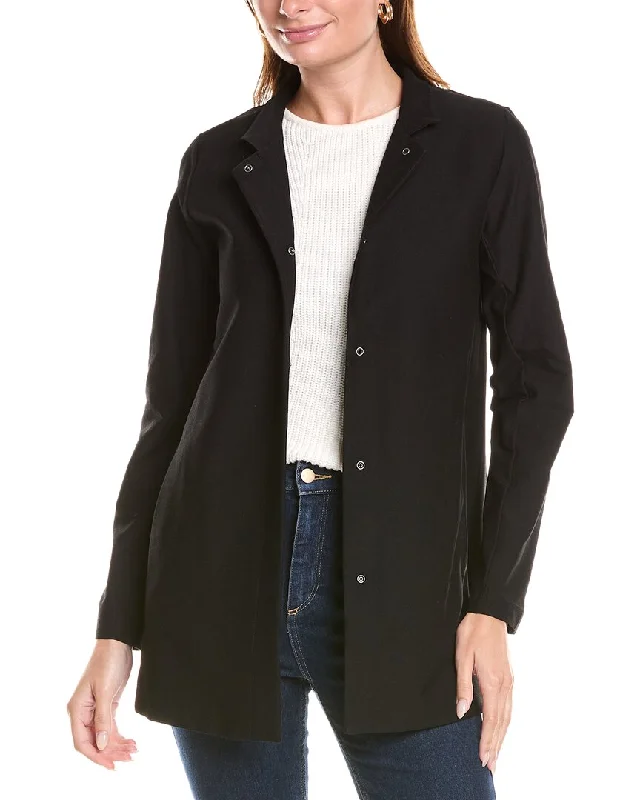 Effortlessly chic fashion for today’s woman   EILEEN FISHER Stand Collar Jacket