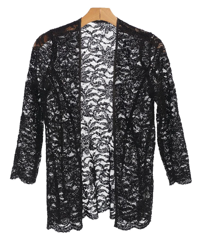 Elegant casual clothing for modern women   Formal Lace Scallop Edge Jacket