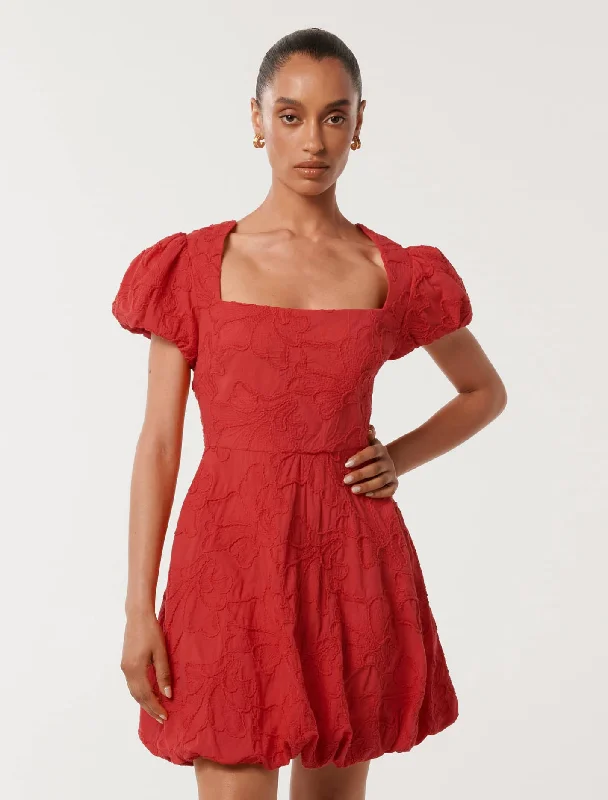 Affordable stylish women’s fashion collection   Maeve Petite Bubble Hem Broderie Mini Dress