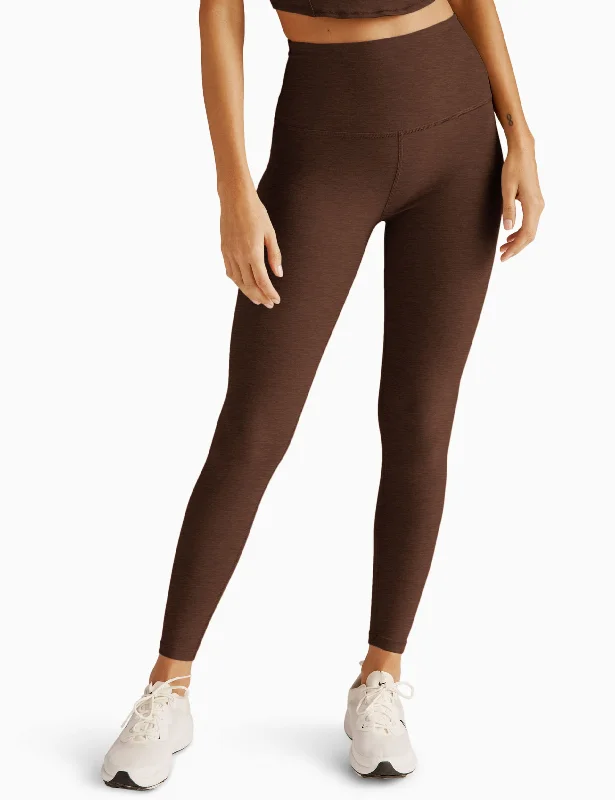 Find your perfect fit with stylish women’s clothing   Spacedye Caught In The Midi High Waisted Legging - Bold Mocha Heather
