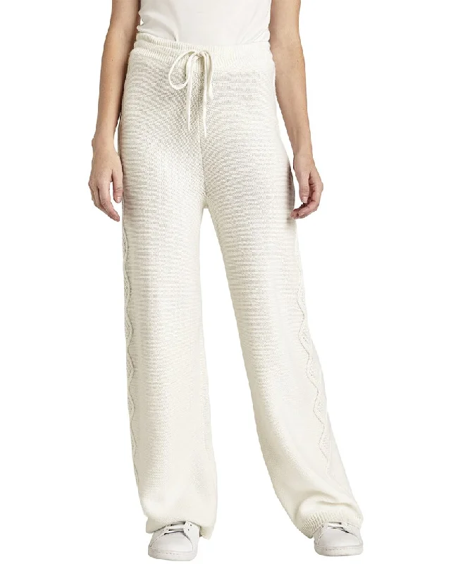 Designer-inspired women’s fashion at affordable prices   Splendid Dakota Cable Wool-Blend Wide Leg Pant